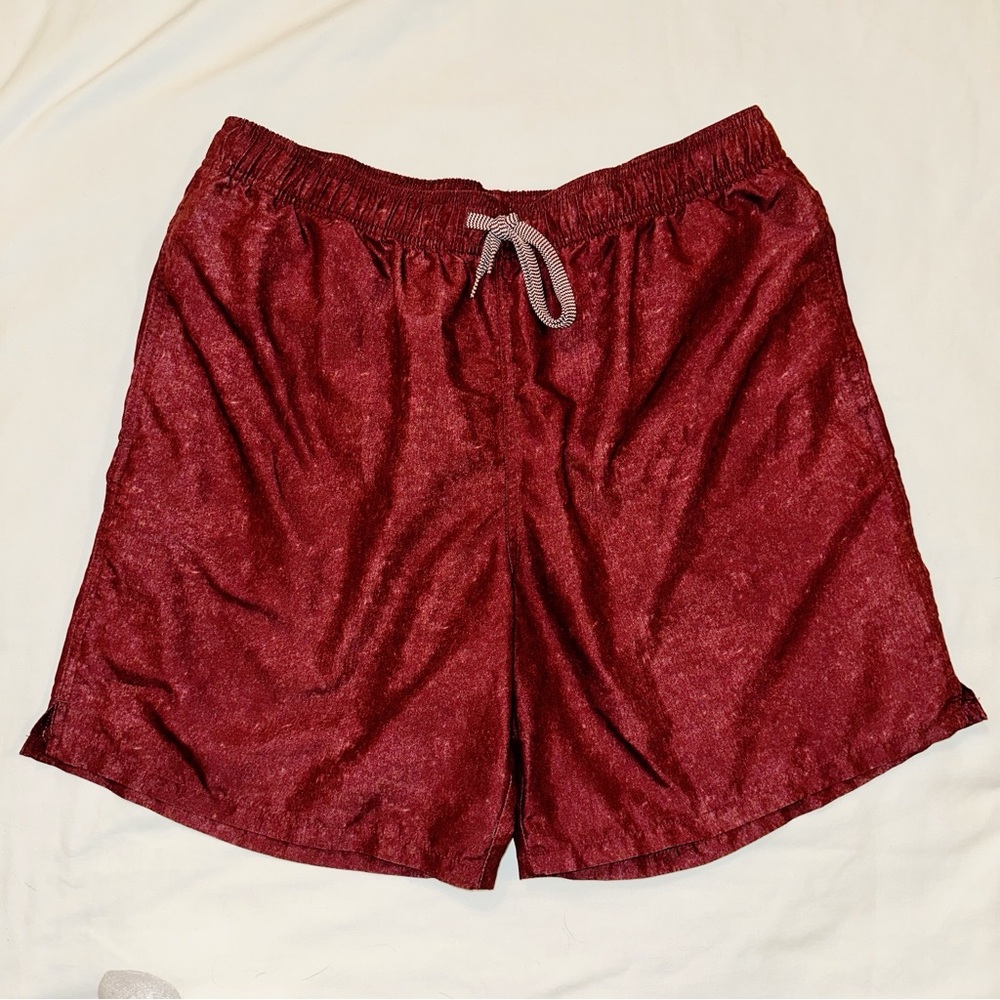 Goodfellow and Co Maroon Swim Trunks Lined Size L